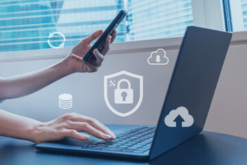 サイバー空間の情報を守るセキュリティのイメージ