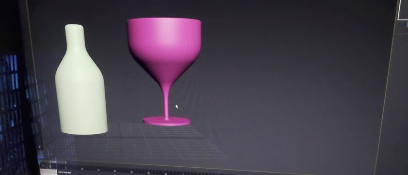 3d Tea Cup video. 