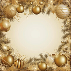 christmas background with balls