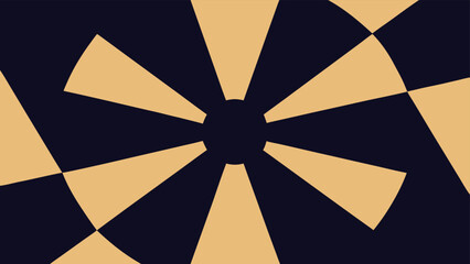 Abstract geometric design with radial symmetry in modern earth tone color scheme