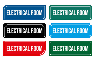 Electrical Room Door Sign Illustration Printable Door Signs for utility rooms