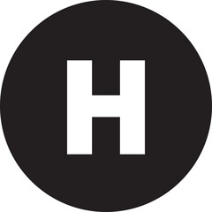 Helipad vector icon symbol, representing a helicopter landing pad, airport, emergency services, and aviation industry isolated on transparent background. Vector illustration.