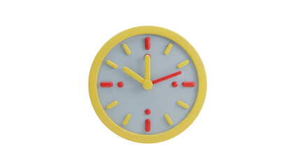 Clock icon isolated on transparent background