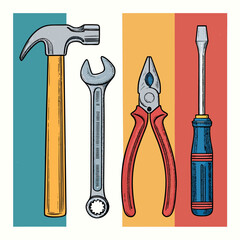 Industrial Tools Creative Visual Ideal for Marketing