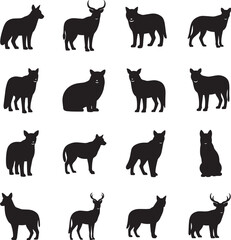 Obraz premium Wildlife animal scene with various species in natural habitat