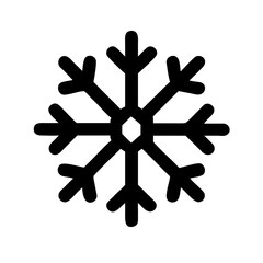 Obraz premium Black and white icon of snow globe with Christmas tree and falling snow for winter or holiday themes