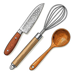 Kitchen Work Tools High-Quality Stock Image Great for Commercial Projects