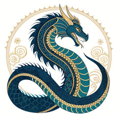 Showcasing Mythological Naga Serpent Crisp Creative Visual