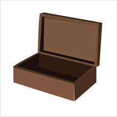 wooden gift box.Wooden Quran box made of timber and glass with its lid opened