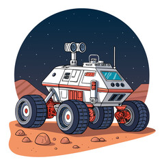 Space Rover Exploration Vehicle Premium Digital Asset Suitable for Design