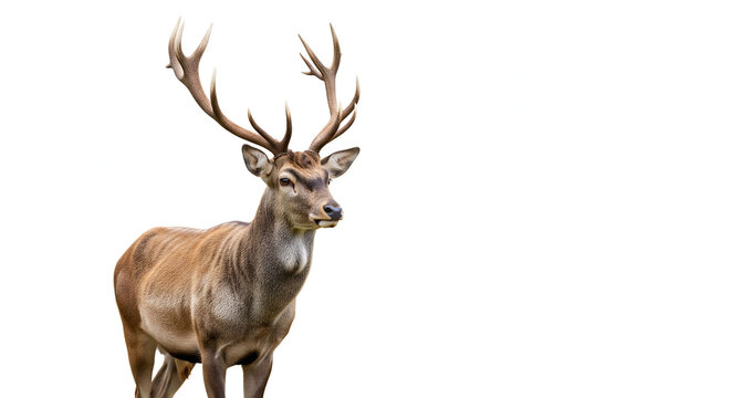 deer isolated on white background