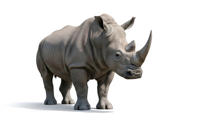 Obraz premium rhino isolated on white background