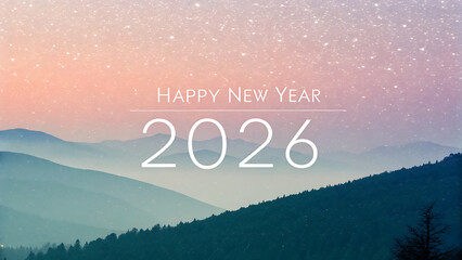 Happy New Year 2026 Festive Card