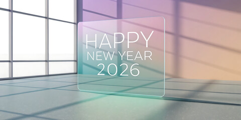 Modern Minimal New Year 2026 Card