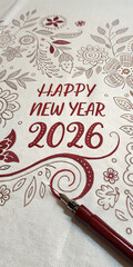 Joy and Hope New Year 2026 greeting card