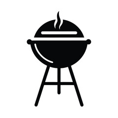 Barbecue Grill Icon Vector Illustration