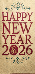 Happy new year 2026  latest design. 