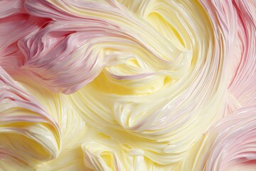 Pale yellow-to-blush swirl, pastel gradient, tender cheerful vibe