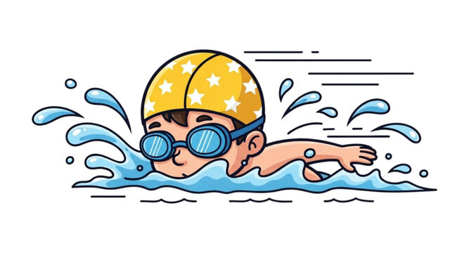 swimmer in swimming pool