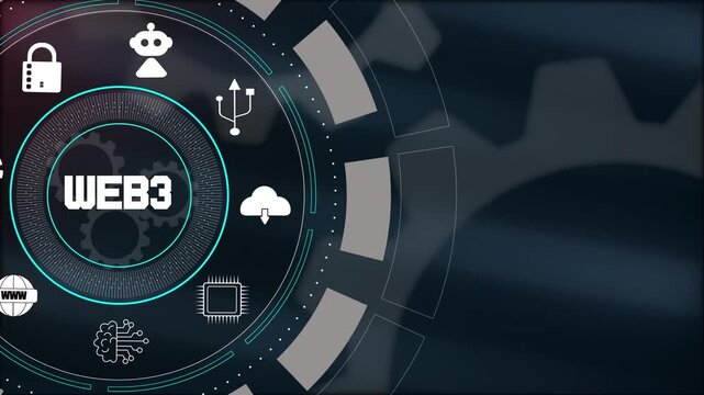 Exploring the next generation of internet with web3 ecosystem background showcasing modern digital tools and technical symbols.