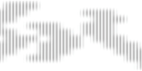 Fototapeta premium Abstract grayscale wave formed by vertical blurred stripes on a clean white background.