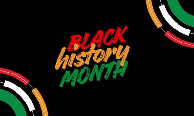 Black History Month. African American History. Celebration template