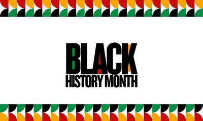 Black History Month creative typography background. African American History Month 