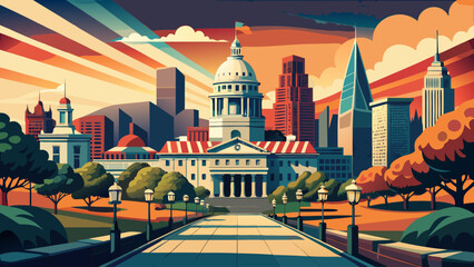 sunset in the city of thailand © Rana Islam