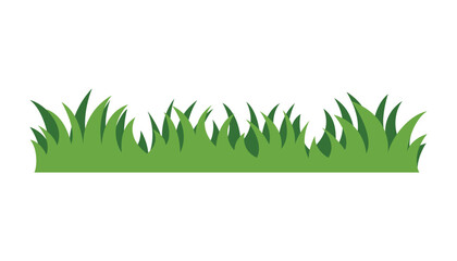 Green grass blade. spring lawn. grass tufts. spring season. nature vector illustration