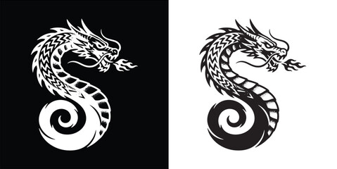 Traditional Japanese Dragon Tattoo Style Fire Breather