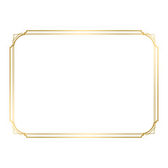 simple gold border frame.eps