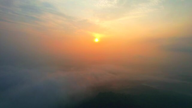 sunrise over the Hiil, kundadri hills