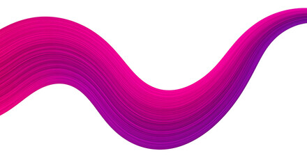 Vibrant pink and purple gradient wave design element