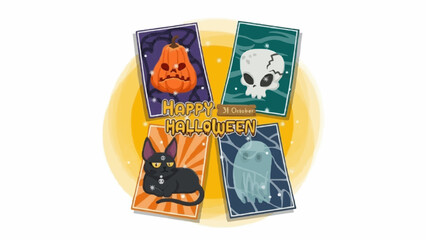 halloween pumpkin on white background