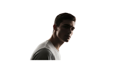 Man with Dramatic Lighting