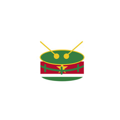 Suriname Flag Drum Snare In Icon