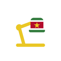 Suriname Flag Document Camera In Icon