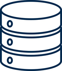Database Icon for Data Management and AI Analytics