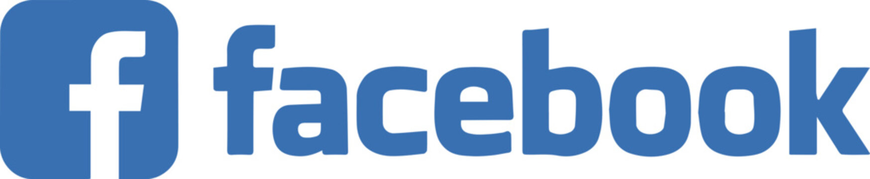 facebook logo icon blue rounded square letter f vector