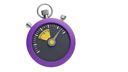 Modern Purple Stopwatch Icon