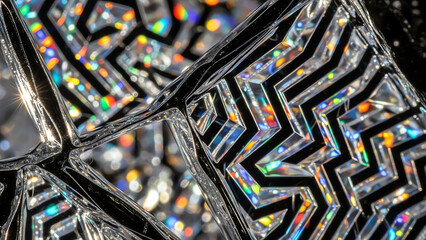 Glass Geometric Pattern