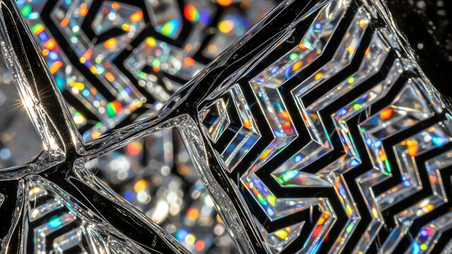 Glass Geometric Pattern