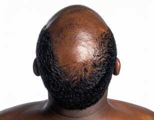 Rear view of a man's head, showing hair loss