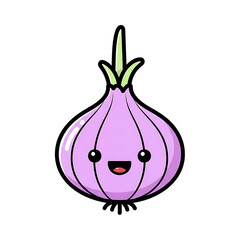 Happy Onion Cartoon. (4)