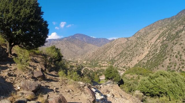 Kunar's Green Mountains in Chapa Dara district are covered with different kinds of trees.