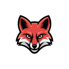 Fototapeta premium Fox Head Mascot Logo