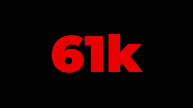 85k Subscribers, 85k Subscribers Text Animation, Congratulation 85k Subscribers Animation Videos, 85k