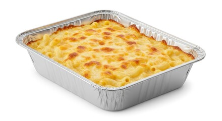 Delicious Macaroni and Cheese in Foil Container