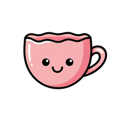 Obraz premium Kawaii Pink Mug.