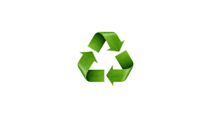 Recycle icon leaf symbol on black